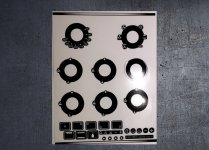 Smeg SUK81MBL5 compatible fascia sticker set. (image for) Smeg SUK81MBL5 compatible fascia sticker set.