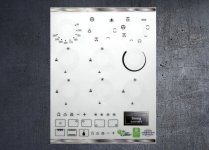 Smeg SUK91MFX compatible panel fascia sticker set. (image for) Smeg SUK91MFX compatible panel fascia sticker set.