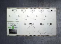 Rangemaster Toledo 90 dual fuel compatible fascia sticker set. (image for) Rangemaster Toledo 90 dual fuel compatible fascia sticker set.