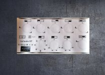 Rangemaster Toledo XT dual fuel compatible fascia sticker set. (image for) Rangemaster Toledo XT dual fuel compatible fascia sticker set.