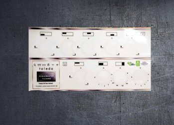 Rangemaster Toledo TOLS90NG gas compatible fascia sticker set. (image for) Rangemaster Toledo TOLS90NG gas compatible fascia sticker set.