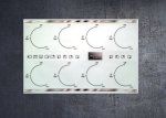 Westinghouse gas hob 4 & 5 burner compatible fascia sticker set. (image for) Westinghouse gas hob 4 & 5 burner compatible fascia sticker set.